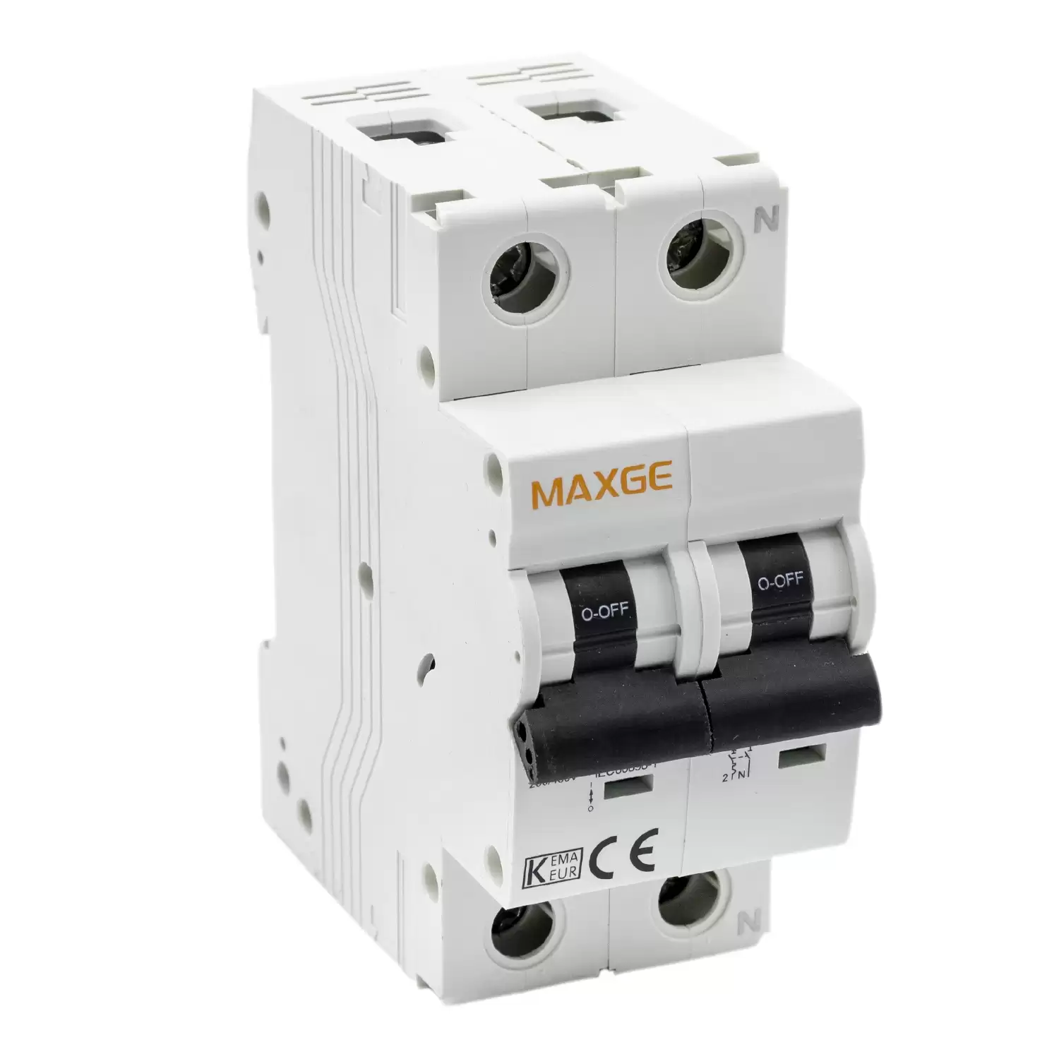 Interruptor Magnetotermico Residencial 1P + Neutro Curva C  Blanco 10 A