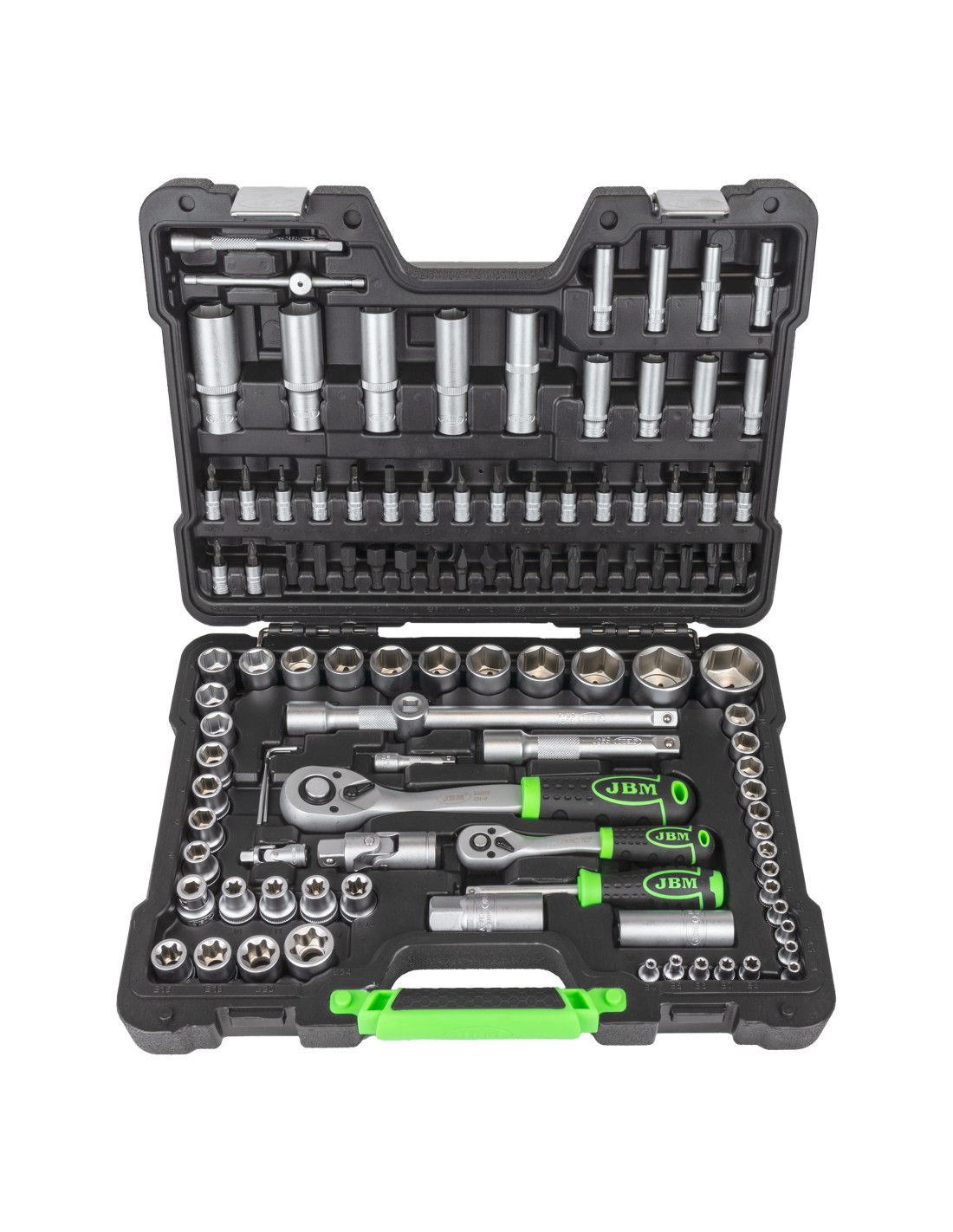 Maletín de herramientas JBM Vasos Cincado 108 Pz | Brintus