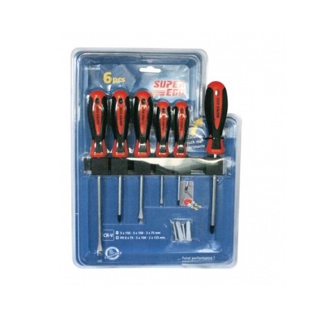 Juego de 6 destornilladores bimateriales o de precisión - SUPER-EGO