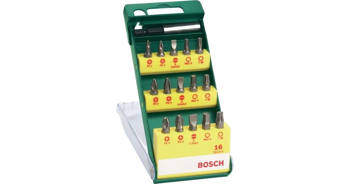 Juego de puntas de destornillador BOSCH 16 piezas 2607019453