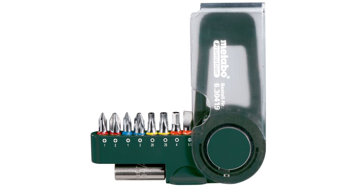 Juego de puntas METABO (9 piezas) 630419000