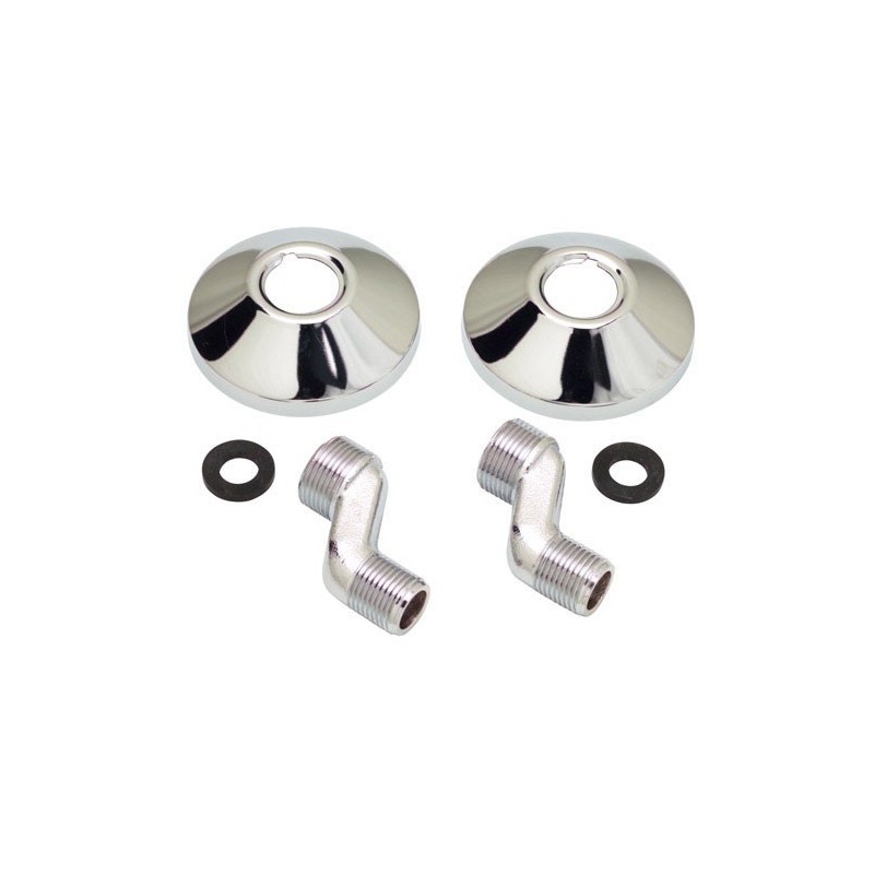 Juego Excentricas 2,5 cm. 1/2x3/4 Con Embellecedor