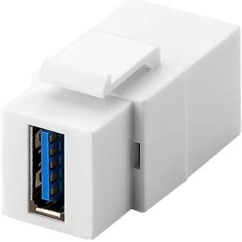 Keystone USB 3.0 A Hembra A A Hembra  Blanco