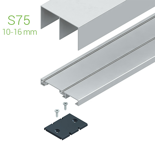 Corredera y kit para armario - Kit Guías Corredera Sistema Terra KG75 SYSKOR