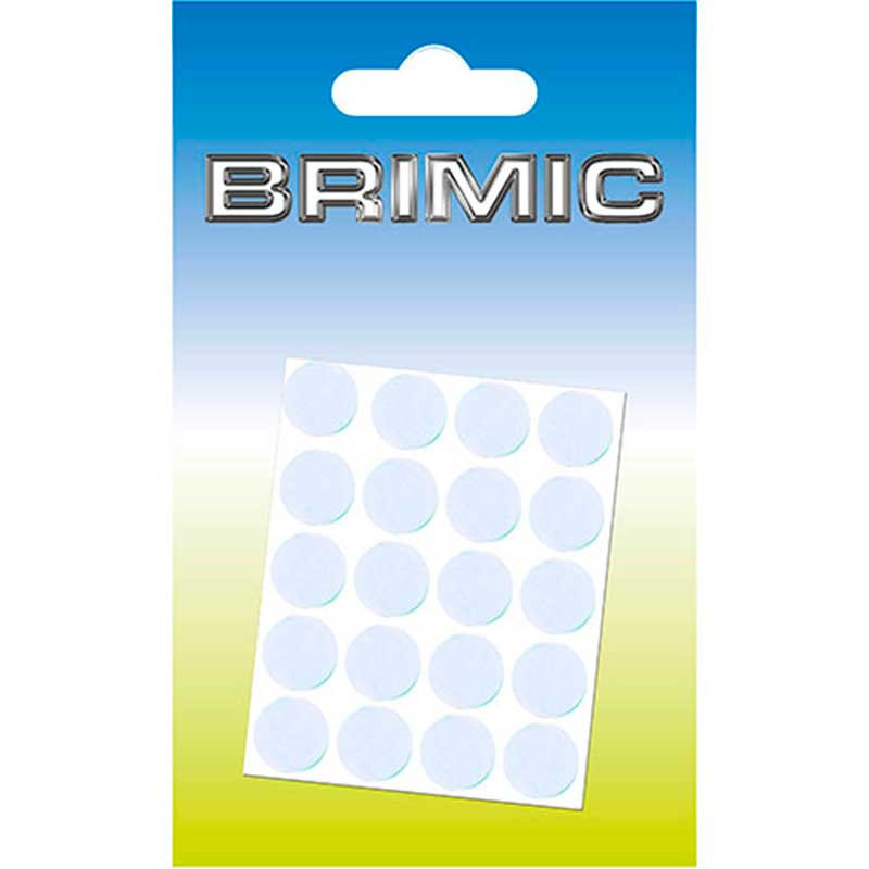 Lagrima Adhesiva 12,5x12,5x5,8mm Transparente Brimic