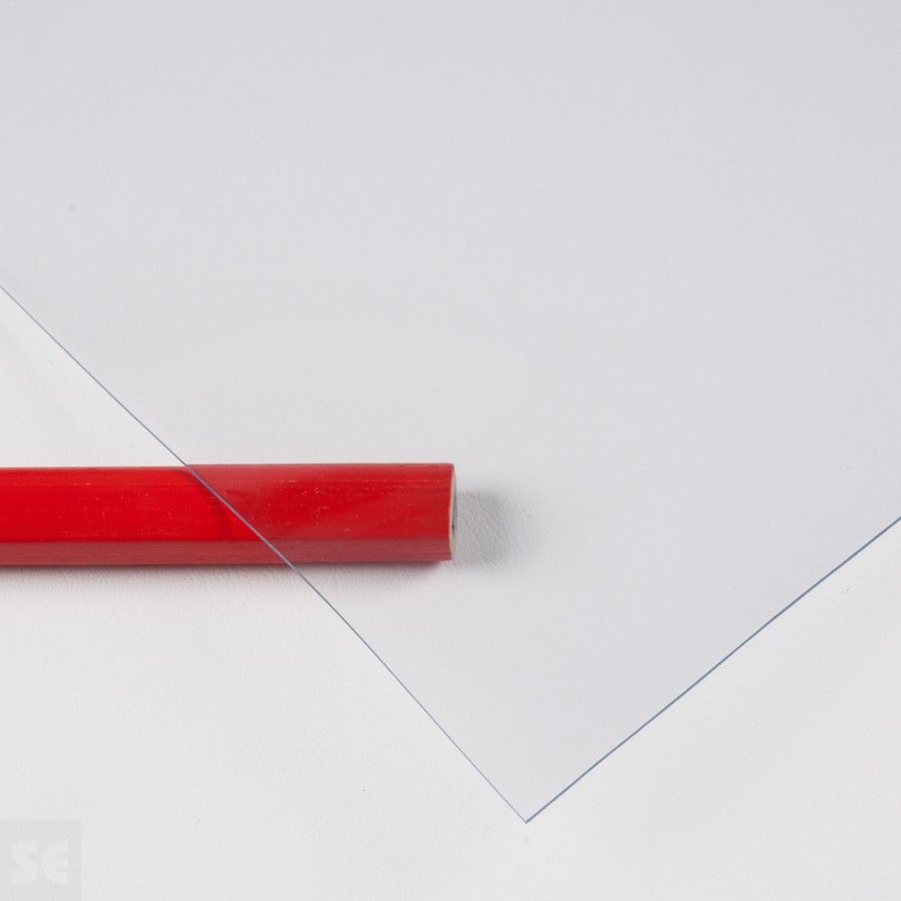 Lámina de PVC transparente ignífuga (0,65 mm grueso)