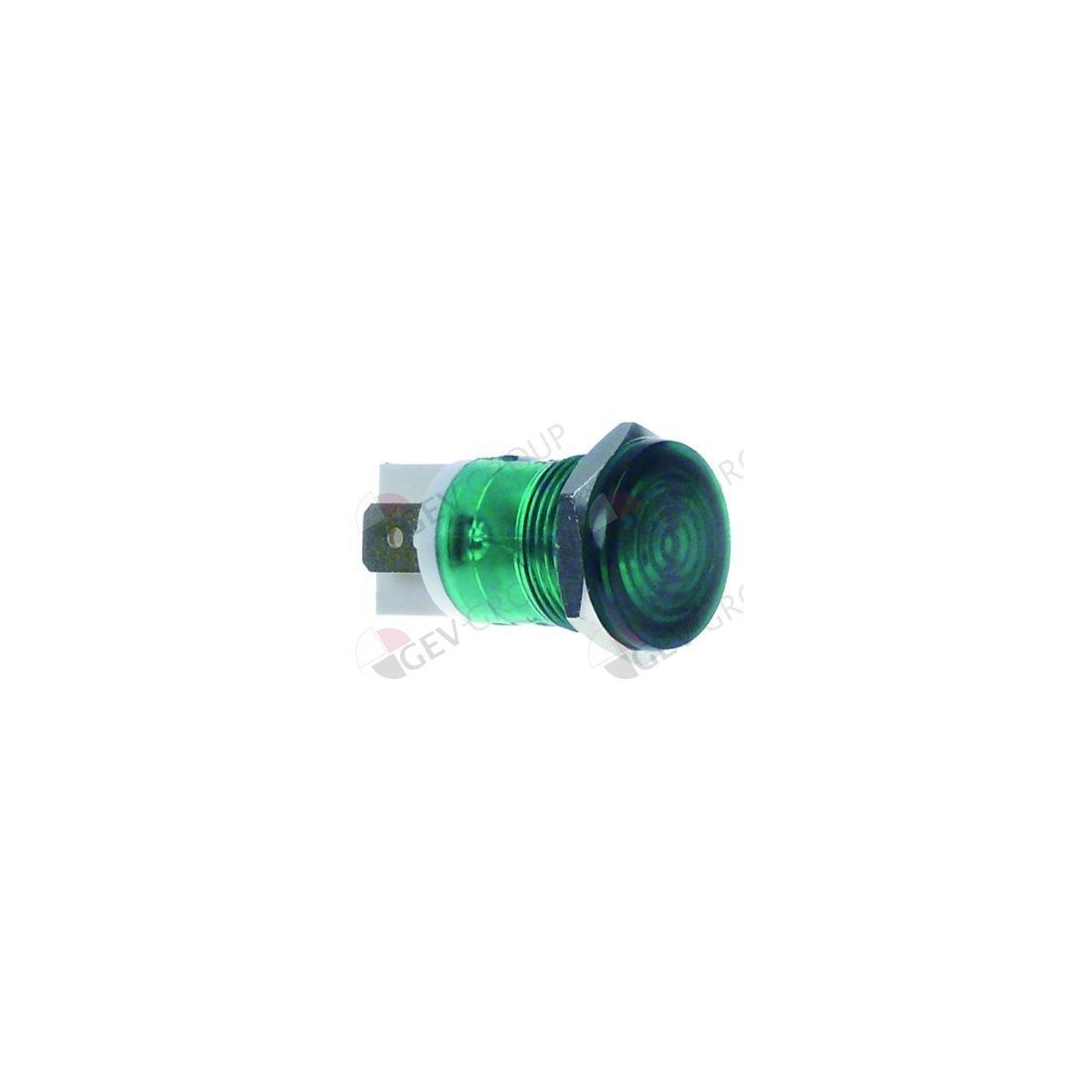 lámpara de señalización ø 16mm 230V verde empalme conector Fasto 359835