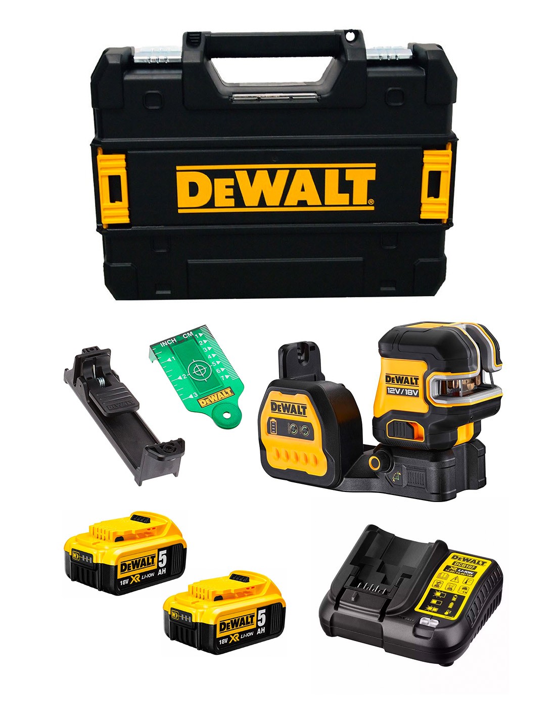 DeWALT DCE088NG18P2 (2 x 5,0 Ah + DCB107 + TSTAK