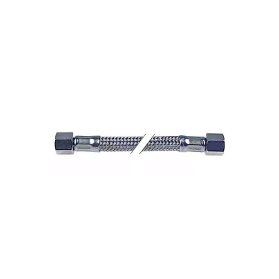 latiguillo flexible trenza inox recto-recto DN10 empalmes 1/2" L500mm homologación DVGW