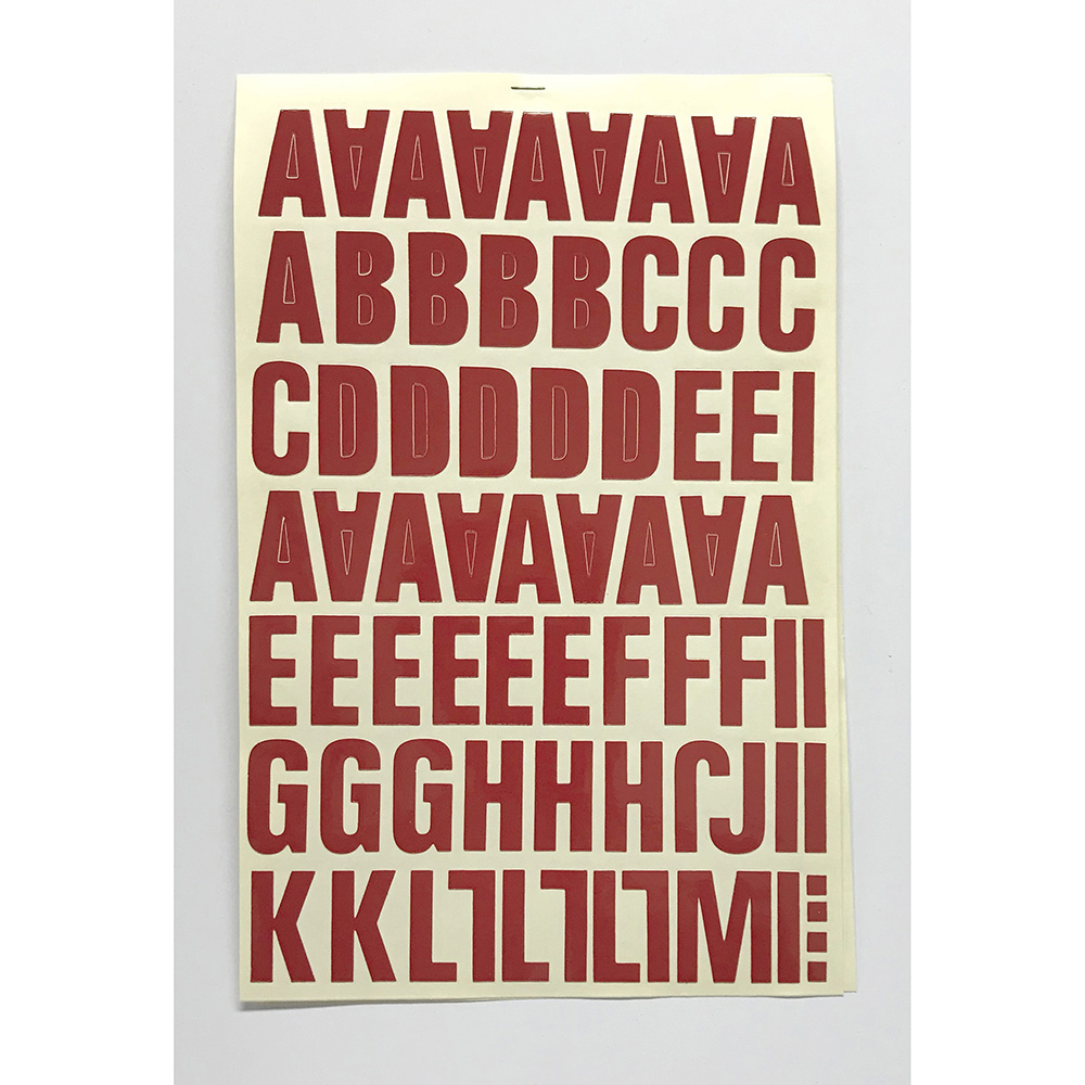 Letra Folio 40Mm Roja