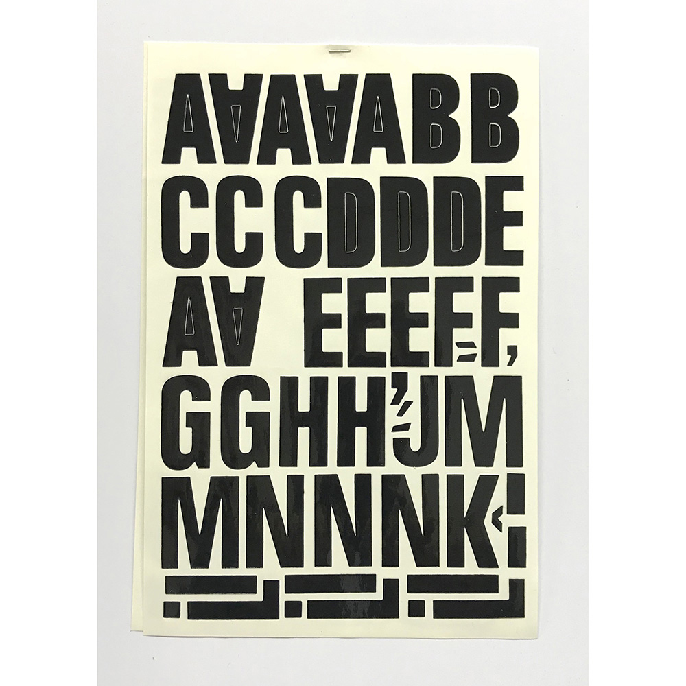 Letra Folio 50Mm Negra