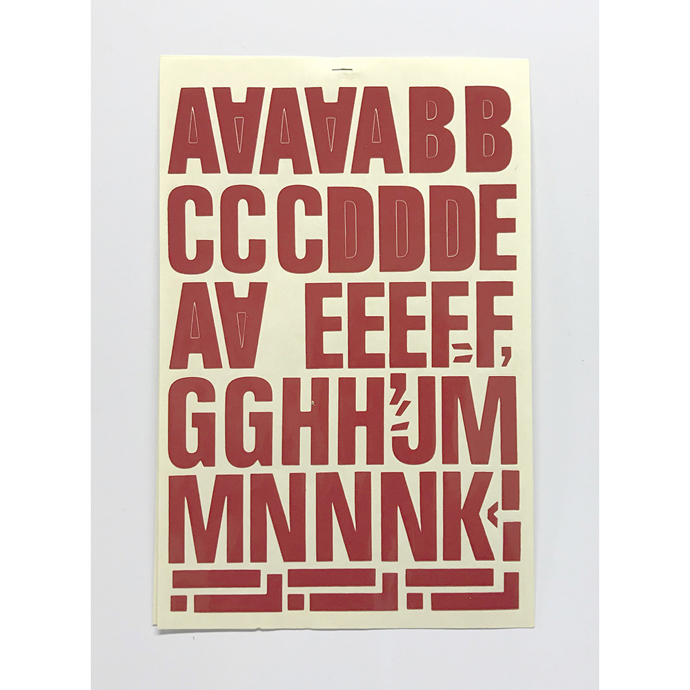 Letra Folio 50Mm Roja