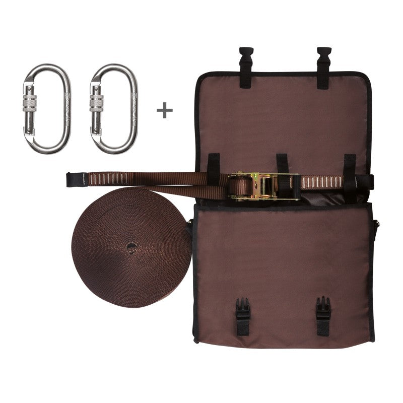 LÍNEA VIDA HORIZONTAL 20M REGULABLE CON MOCHILA 2 USUARIOS SAFETOP