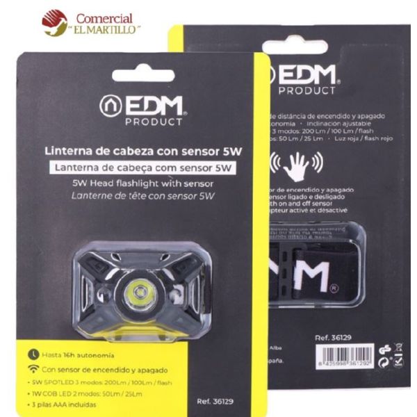 LINTERNA FRONTAL C/SENSOR