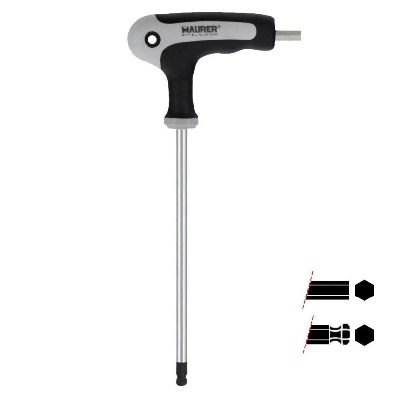 Llave Allen MAURER Con Mango "T" con Bola
