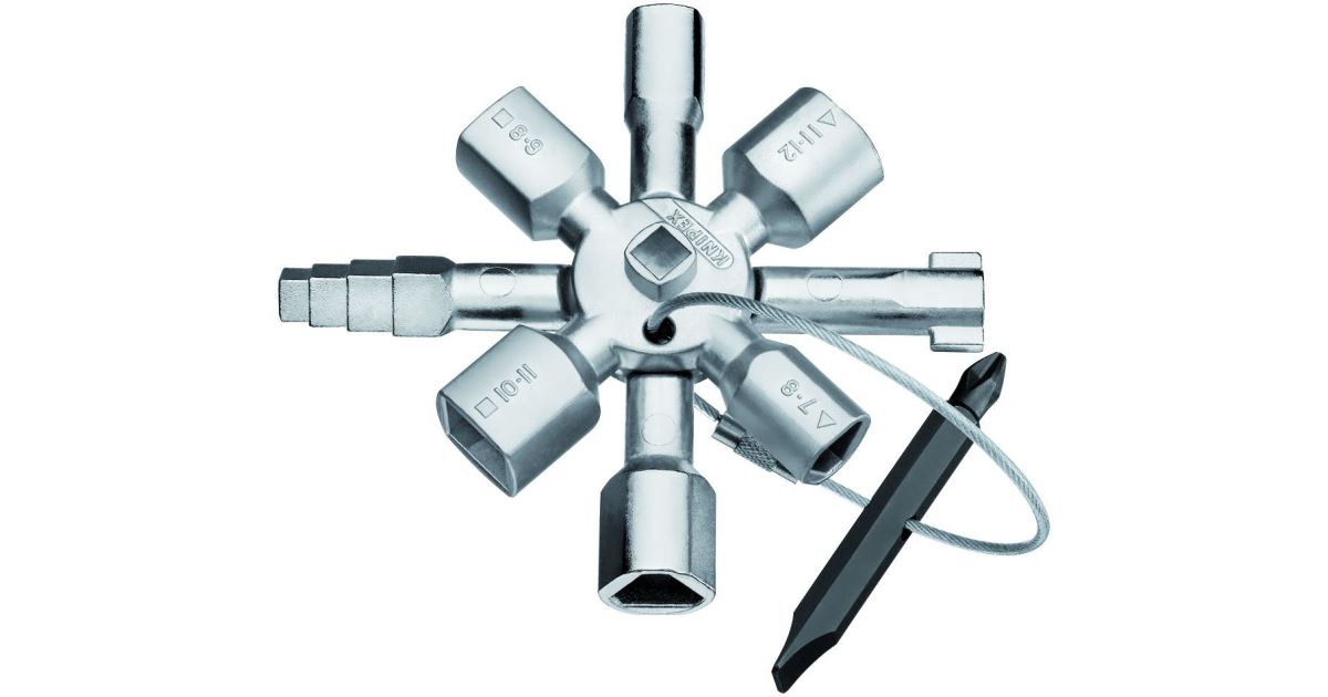 Llave de caja de interruptores KNIPEX TwinKey 001101