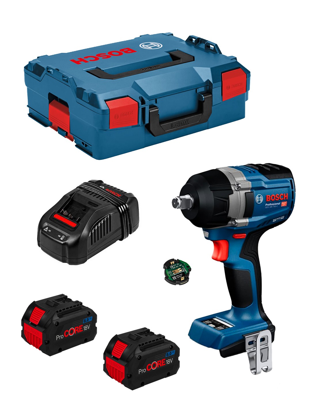BOSCH GDS 18V-750 C (2 x 8,0 Ah ProCore +