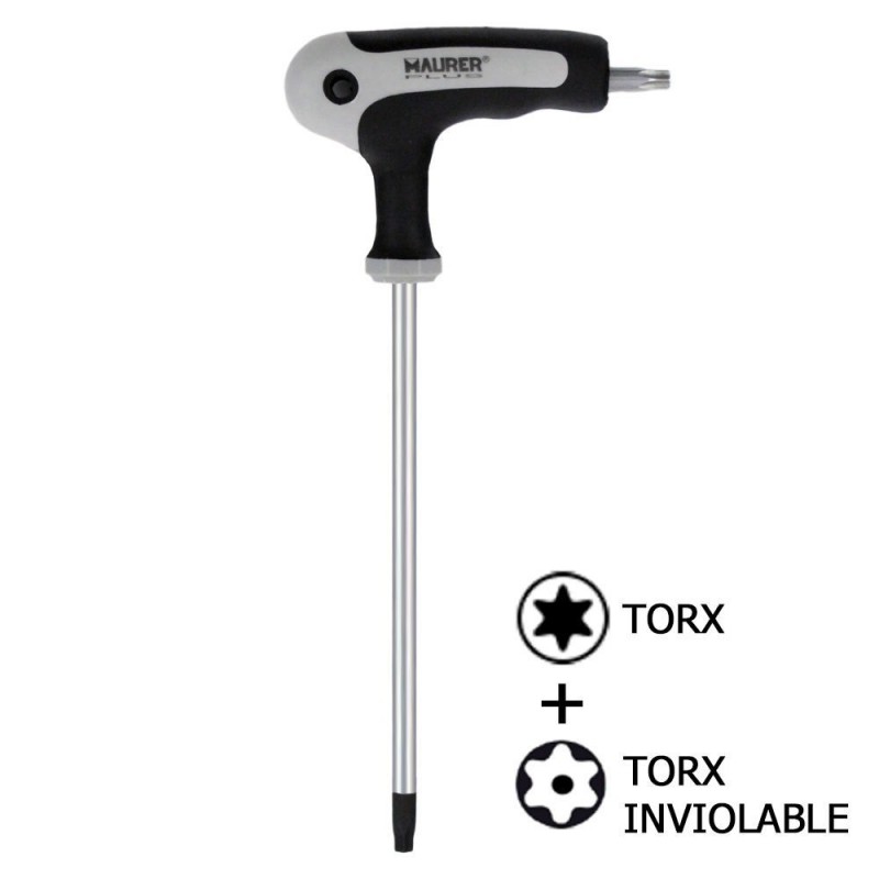 Llave Torx MAURER con Mango "T" Inviolable