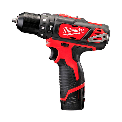 Taladros y atornilladores - Taladro Percutor MILWAUKEE M12 BPD-202C + 2 Baterías 2.0 Ah