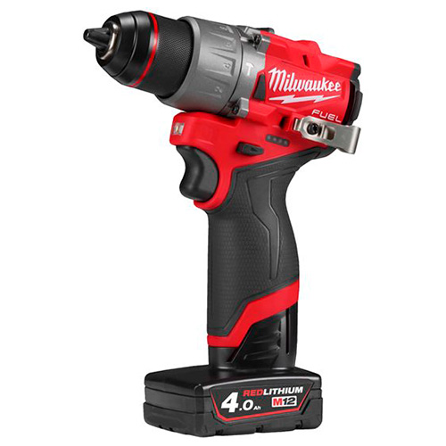 Taladros y atornilladores - Taladro Percutor Sub Compacto MILWAUKEE M12 FPD2-402X 4.0 Ah