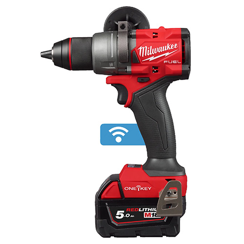 Taladros y atornilladores - Taladro Percutor MILWAUKEE M18 ONEPD3-502X con 2 Baterías 5.0Ah