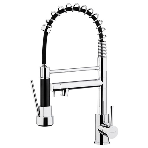 IBERGRIF Grifo de Cocina Profesional Caño Alto M22144 Cromo Brillo