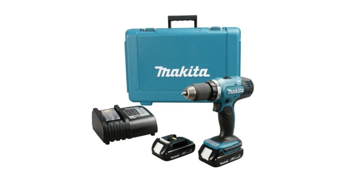 Makita Atornillador de impacto inalámbrico Li-ion LXT 18V/1.5Ah DHP453SYE