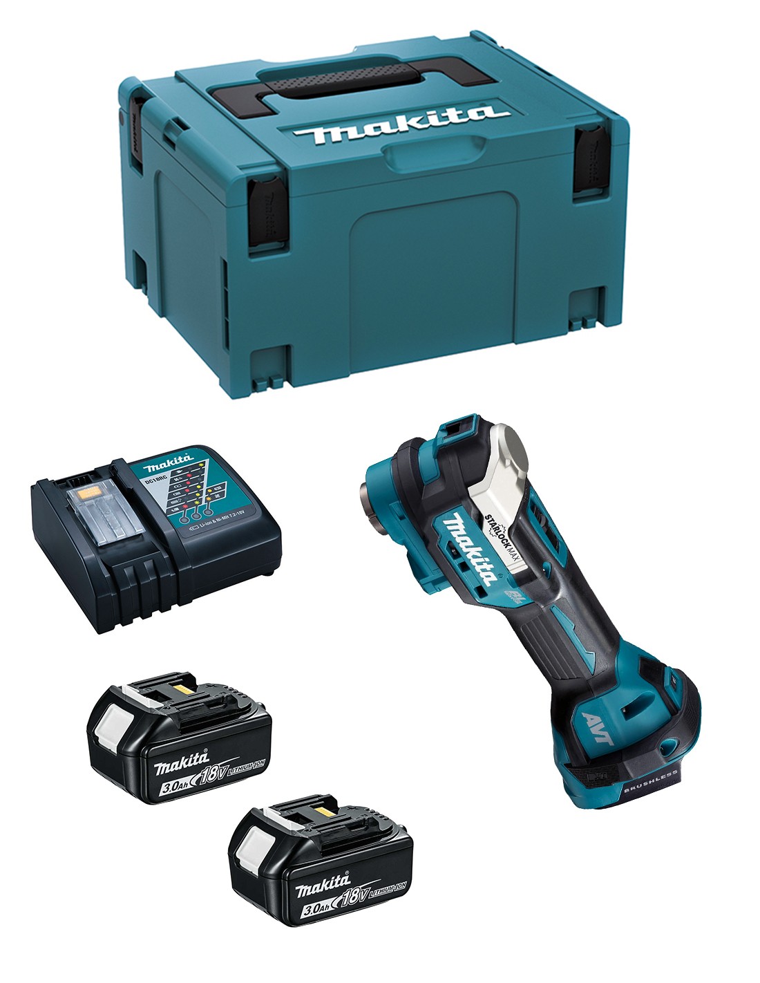 MAKITA DTM52RFJ (2 x 3,0Ah + DC18RC + MAKPAC 3)