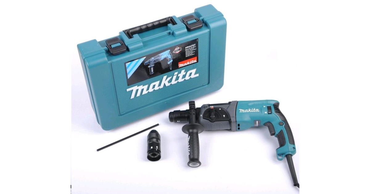 Makita Martillo combinado con mandril reemplazable 2.4J, 780W HR2470T