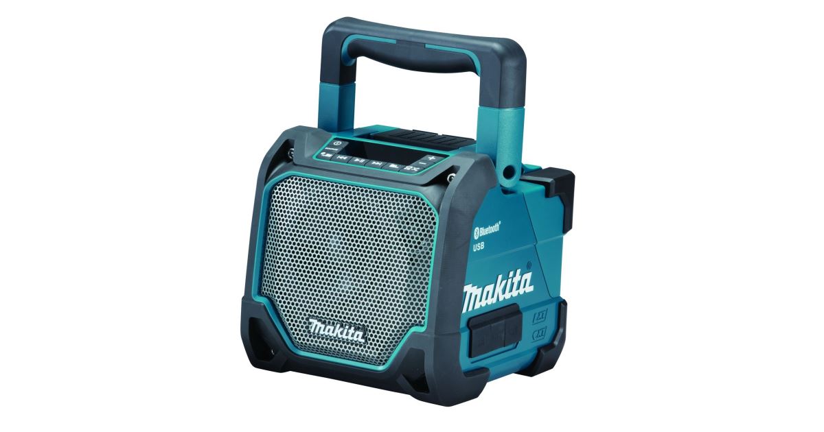 MAKITA Reproductor a batería con USB y Bluetooth, Li-ion 10.8/12V-18V Z DMR202