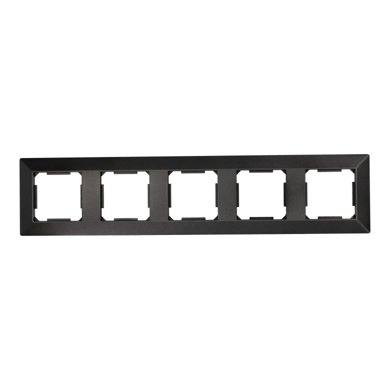 Marco 5 Módulos Policarbonato Negro