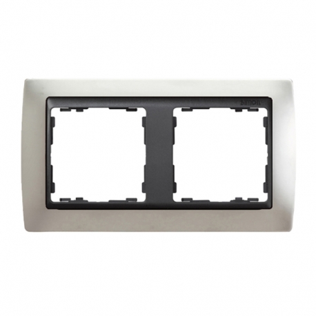 Marco 2 elementos simon 82824-33 aluminio mate
