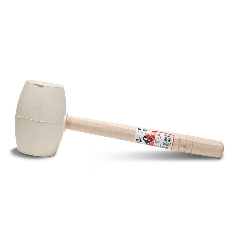 Maza de goma BLANCA Rubi