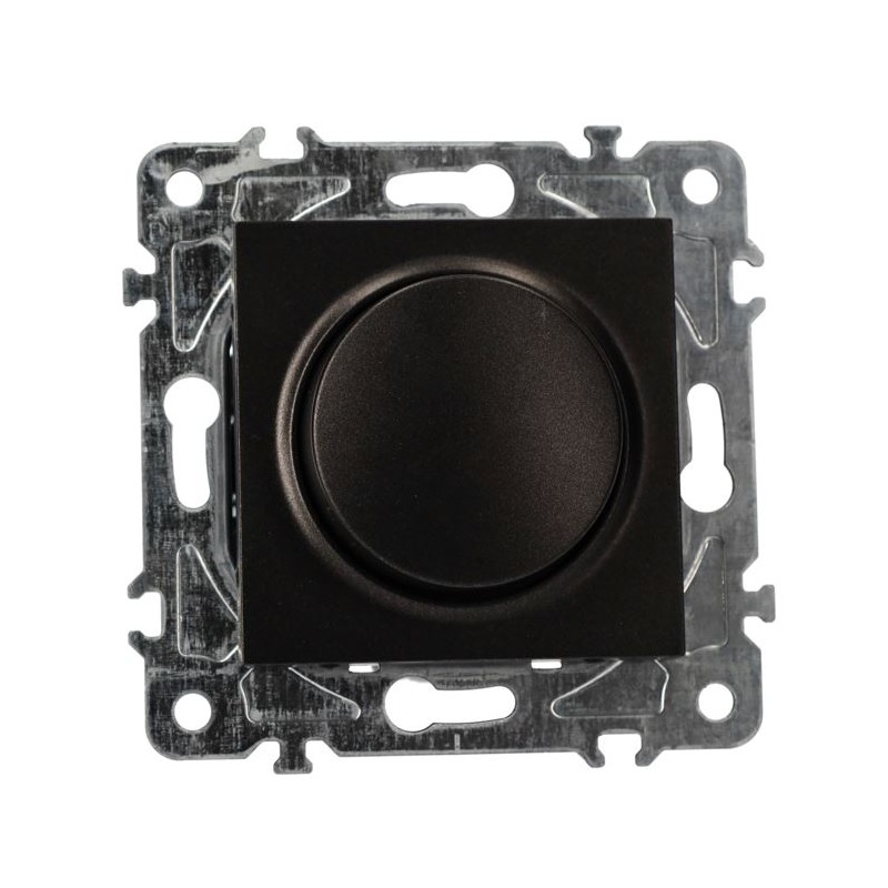 Mecanismo Dimmer TRIAC Luz 500W Policarbonato Negro