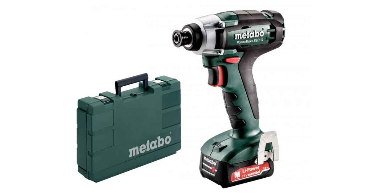 Metabo Atornillador de impacto inalámbrico PowerMaxx SSD 12 12V 601114500