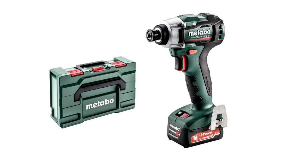 Metabo Atornillador de impacto inalámbrico PowerMaxx SSD 12 BL 601115500