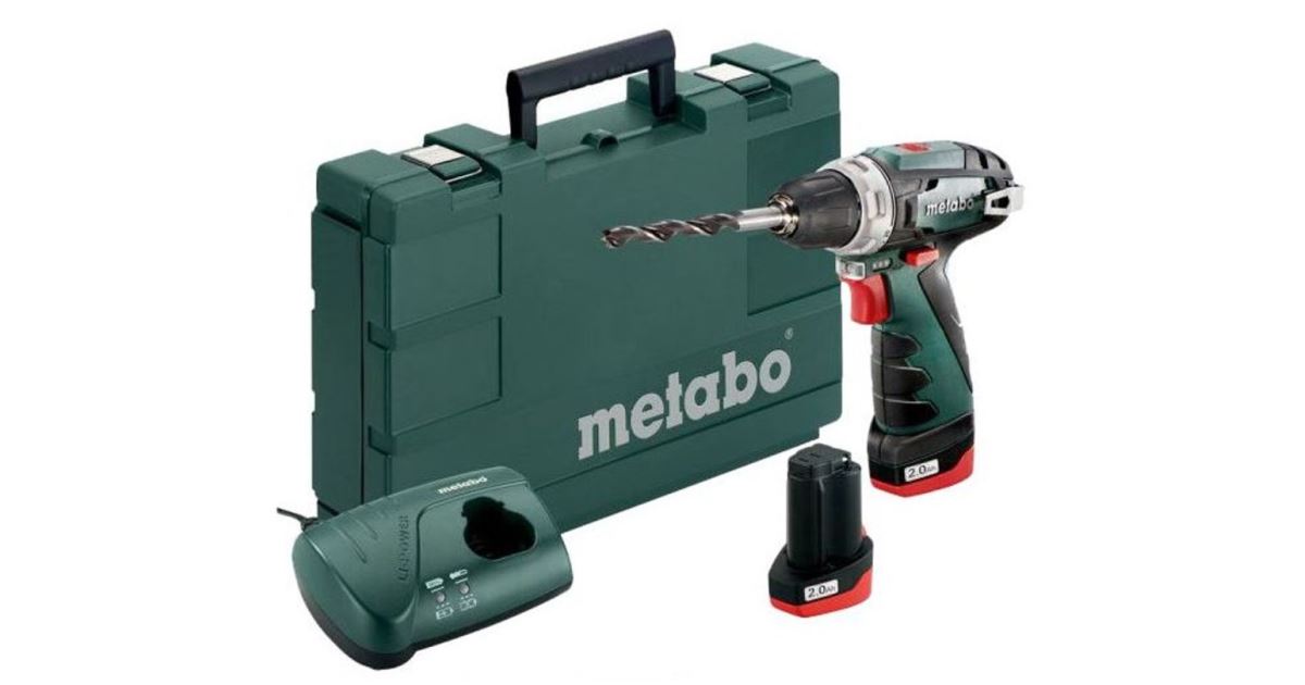 METABO Atornillador inalámbrico PowerMaxx BS Basic 2x2,0Ah 600080500