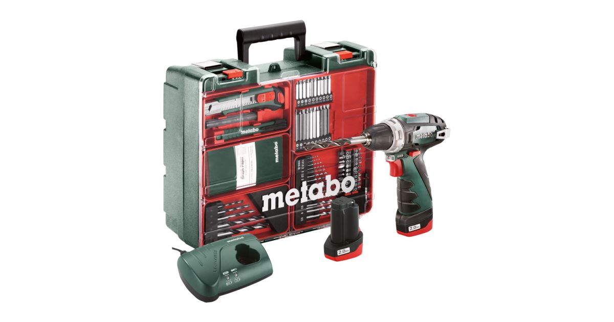 METABO Atornillador inalámbrico PowerMaxx BS BasicMD 2x2Ah 600080880
