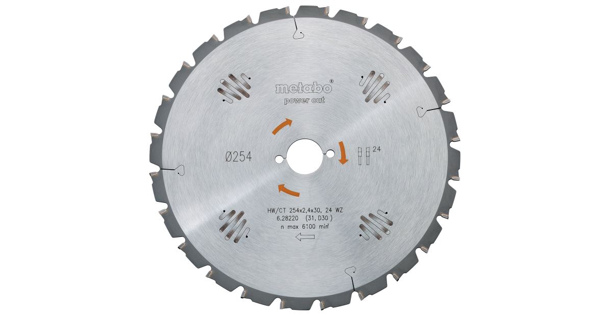 METABO Hoja de sierra HW/CT 152 x 12 mm, 12 dientes 628001000