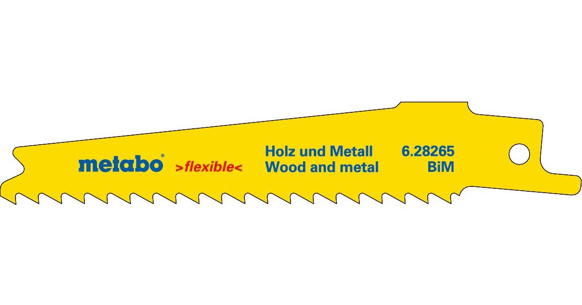 METABO Hojas de sierra BiM (5 uds) - para Power Maxx ASE 100x1/4/6 TPI 628265000