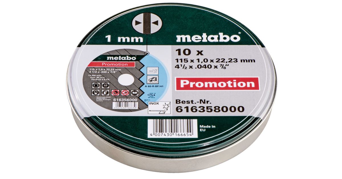 METABO Juego de discos Promoción 115 mm (10 uds) 616358000