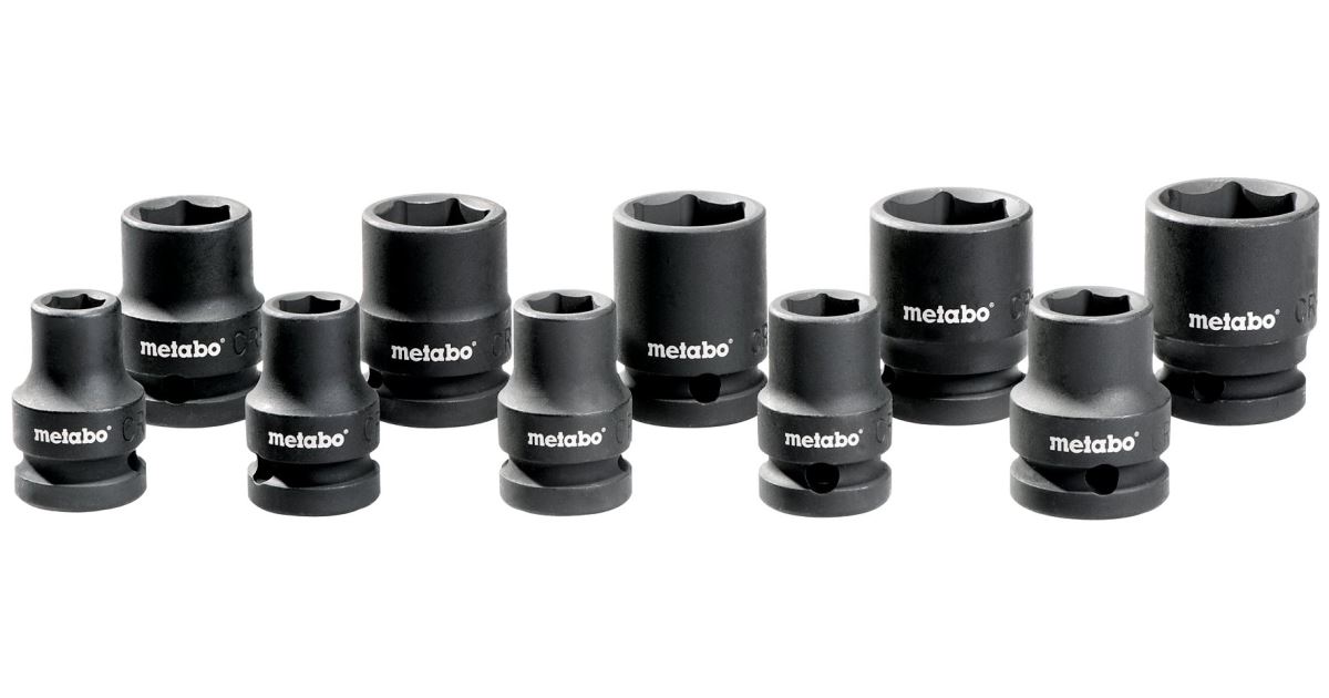 METABO Juego de tuercas para llave de impacto 1/2" (10 uds) 628831000