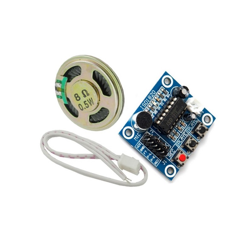 Módulo ISD1820 grabación-reproducción de voz con altavoz y micrófono