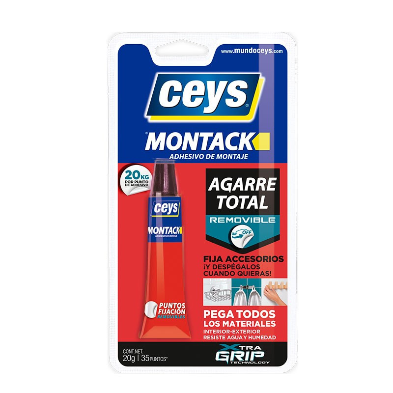 Montack Agarre Total Removible Blíster 20 gr. Ceys