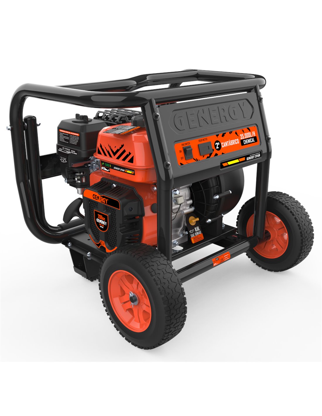 GENERGY Motobomba Gasolina Cantábrico 35.000 L/H 30 Mts Arranque Manual