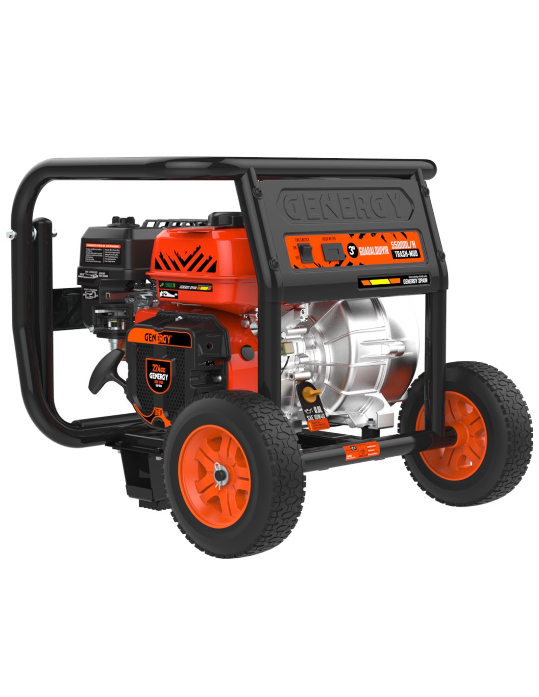 GENERGY Motobomba Gasolina Guadalquivir 55.000 L/H 30 Mts Arranque Manual