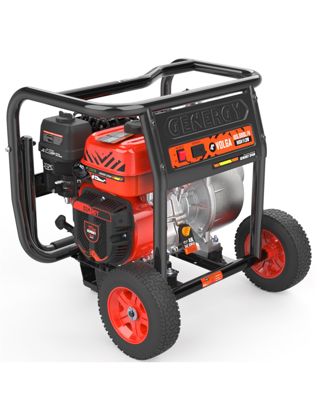 GENERGY Motobomba Gasolina Volga 105.000 L/H 25 Mts Arranque Manual