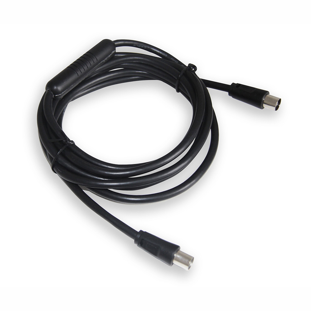 Cable Coaxial Antena Blindado Filtro Lte 4G Negro 2,5M