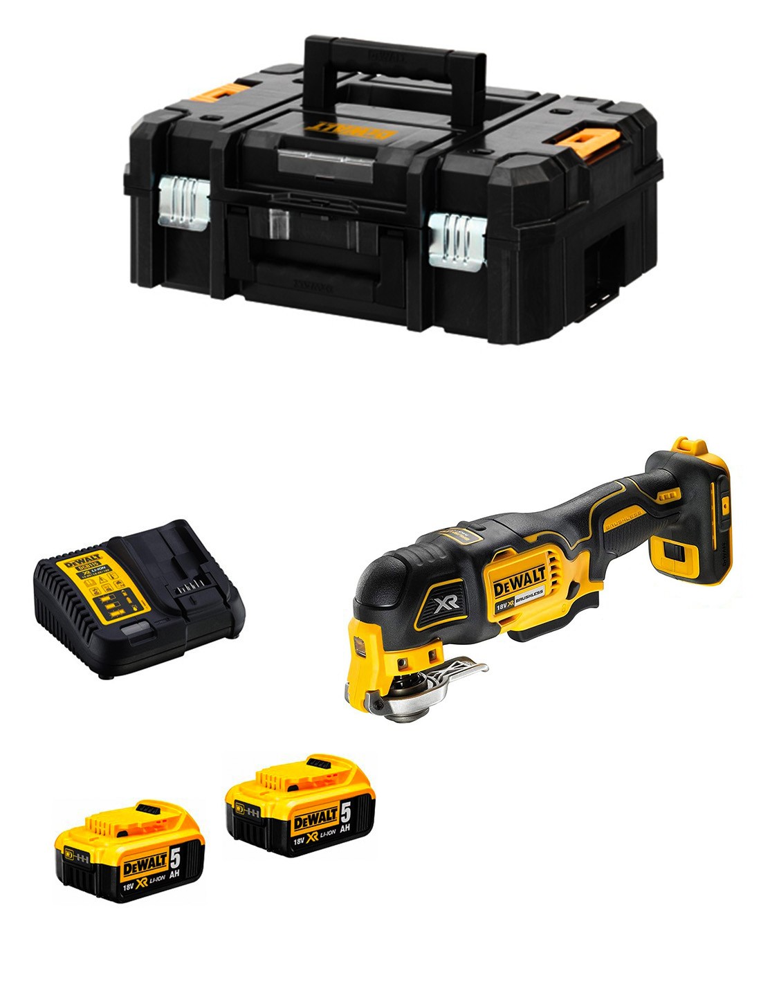 DeWALT DCS356P2T (2 x 5,0 Ah + DCB115 + TSTAK II)