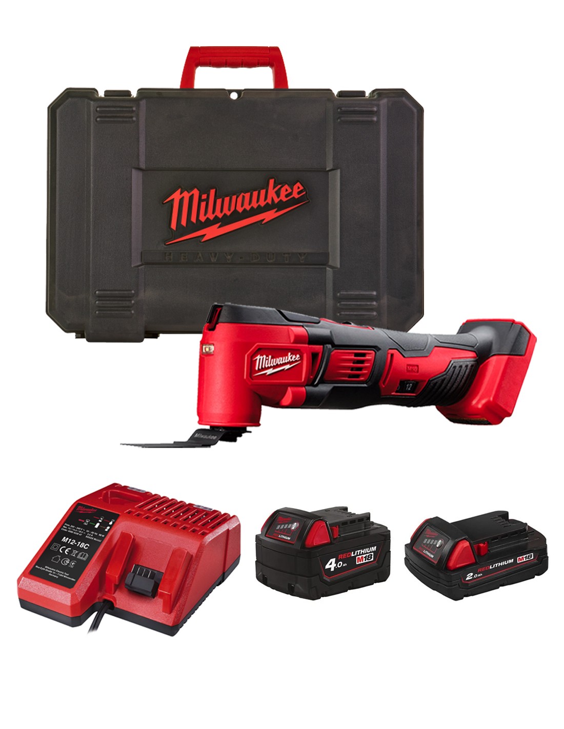 Milwaukee M18BMT-421C (1 x 2,0 Ah + 1 x 4,0 Ah +